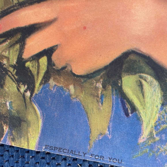 VTG Retro Pin Up Gal with Roses Calendar Art Print - Picture 4 of 9